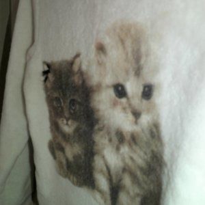 Cat Lovers Cozy White Sweater